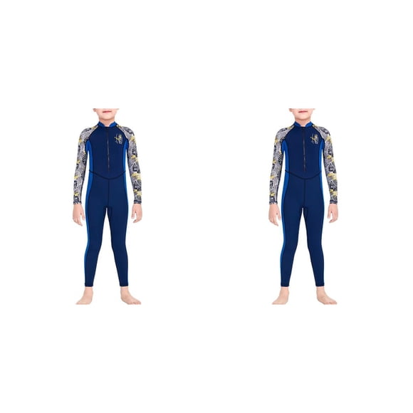 Yuarrent Trajes de neopreno Traje de buceo de secado rápido Traje de neopreno multicolor para niños Mangas largas y pantalones Traje de baño de cuerpo Type2 NO2 Yuarrent CBP592006