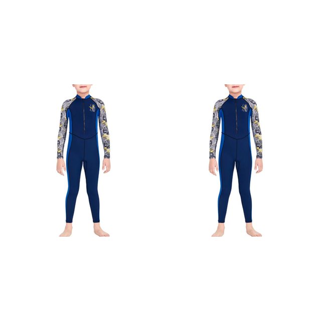 Yuarrent Trajes de neopreno Traje de buceo de secado rápido Traje de neopreno multicolor para niños Mangas largas y pantalones Traje de baño de cuerpo Type2 NO2 Yuarrent CBP592006