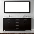 thumbnail image 2 of Virtu USA Caroline 73" Marble Double Bathroom Vanity Set in Espresso, 2 of 5