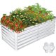 SEJOV 8x4x2ft Outdoor Metal Raised Garden Bed, Planter Box for ...