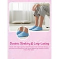 thumbnail image 5 of Justice No Show Socks for Girls, Cozy Socks for All Day Wear, 10 pk Pink Multi Color, 5 of 7