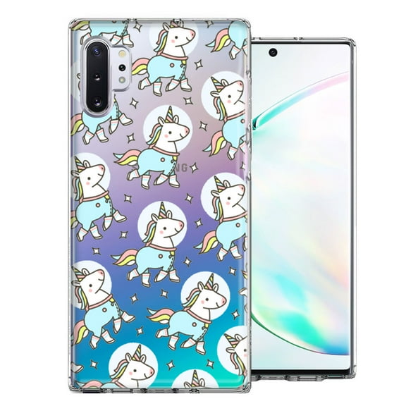 MUNDAZE For Samsung Galaxy Note 10 Plus Space Unicorns Design Double Layer Phone Case Cover