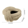 thumbnail image 3 of Ceramic Fun Knot Tissue Box Cover Modern Face Tissue Holder Napkin Cases Decor, 3 of 14