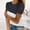 Black, variant on Blouses for Women Fashion 2023 Valentine's Day Gift Women Ladies Stripe Short Sleeve O-neck Pullover Lace Tops Shirts Blouse Black