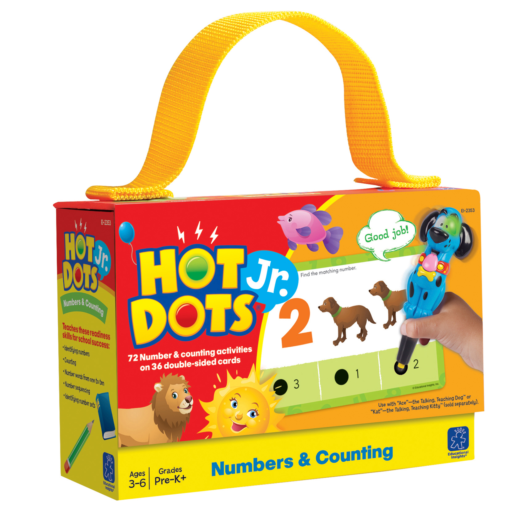 Hot Dots® Jr. Numbers & Counting Cards, Set of 72