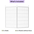 thumbnail image 5 of SunsGrove Dog Playpen, Heavy Duty Anti-Rust Pet Pen for Indoor, Courtyard, RV Camping for Large Dogs,45'' 4 Panels,White, 5 of 11