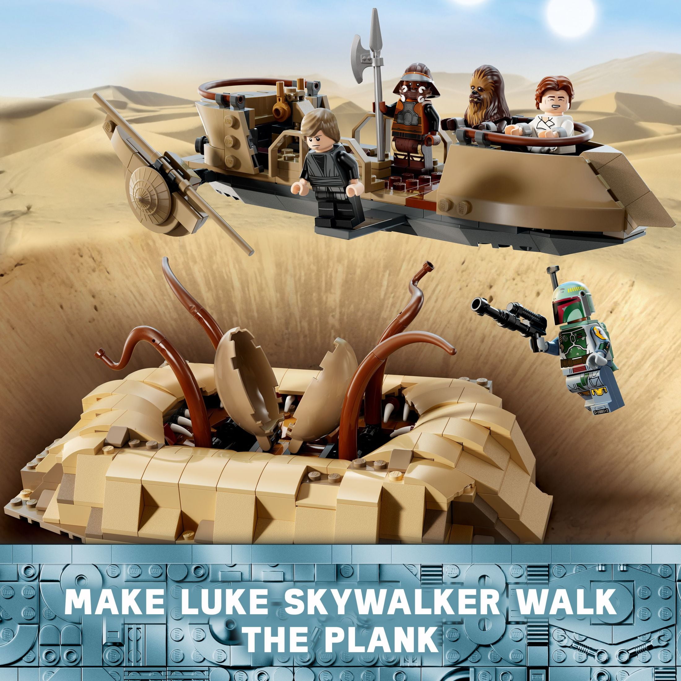 LEGO Star Wars: Return of the Jedi Desert Skiff & Sarlacc Pit, Collectible Toy with 6 Minifigures, 75396