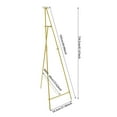 thumbnail image 6 of Gold Display Easel Stand, 54.5x60x156.5cm, Adjustable Tilt, Hook Position, Steel with High-Temp Baking Paint, Ideal for Weddings, Events, Photo Frames, 6 of 16