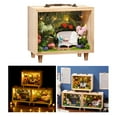 thumbnail image 2 of Miniature avec Meubles, Maison de Poupée Miniature en Bois, Maison de Poupée Miniature en Bois, 2 of 7