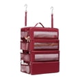 thumbnail image 2 of Ainf Portable Travel Storage Rack Hanging Travel Shelf Storage With Small Compartments Inside Suitable For Carry On Luggage Modern Style, 2 of 5
