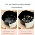 thumbnail image 6 of 20CM Kitchen Supplies Food Containers Air Fryer Aluminum Foil Pan Square Oven BBQ Tray Oil-proof Non-stick Kitchen Baking Tool, 6 of 7