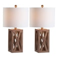 thumbnail image 3 of JONATHAN Y Stewart 21.5" Farmhouse Wood LED Table Lamp, Brown (Set of 2), JYL1062A-SET2, 3 of 10