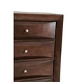 thumbnail image 7 of Maklaine Contemporary Engineered Wood 5 Drawer Chest in Cappuccino, 7 of 7