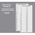 thumbnail image 4 of LV Replacement for Cutler Hammer Eaton Electrical Circuit Breaker Fuse Panel Directory Labels Stickers CKTDIR (42 Circuits 2 Pcs), 4 of 4