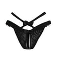 thumbnail image 4 of Bigersell Womens Cheeky Underwear Clearance Underwear Women Bikini Panty Style P-254 Polyester Bikini Panties Ladies Thong Underwear Briefs High Waist Women's Panties Black One Size, 4 of 4