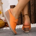 thumbnail image 4 of ATENAR Women Sandals Solid Color Outdoor Sandals for Women Comfortable Womens Shoes Brown 9.5, 4 of 9