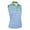 Wood Ash/Parrot Green, variant on Monterey Club Women's Layla Print Sleeveless Golf Polo Shirt #2397