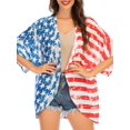 thumbnail image 2 of Kimono Cardigans for Women Lightweight Summer Cardigan Floral Open Front Beach Cover Ups Tops, 2 of 4