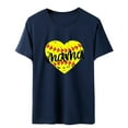 thumbnail image 4 of EQWLJWE Womens Funny Ball Mom Softball Baseball Gifts For Women Mothers Day T-Shirt, 4 of 5