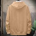 thumbnail image 5 of Chiccall Cotton Hoodies for Men Classic Solid Drawstring Casual Hooded Sweatshirts 2025 Fashion Comfy Pullover Tops with Pocket, 5 of 5