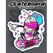 Skateboard coloring book: Funny Skateboarding Coloring book for Adults teenagers and kids (Paperback)