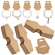 thumbnail image 1 of Tarjetas de presentación de pendientes de joyería Portatarjetas Kraft 100 piezas Tarjetas de respaldo de collar Llavero hecho a mano Etiquetas de papel Llavero Embalaje Colgante para exhibición, 1 of 1