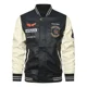 thumbnail image 1 of Chamarras De Cuero Bordado Bomber Para Motociclista Hombre, 1 of 8