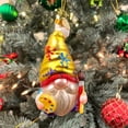thumbnail image 3 of Painter Artist Gnome Glass Christmas Ornament, 3 of 7