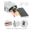 thumbnail image 6 of Gustave Small Crossbody Bag Cell Phone Purse Wallet Canvas Messenger Shoulder Handbag Lightweight Travel Pouch for Women with Adjustable Strap "Gray", 6 of 8