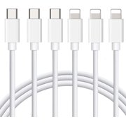 Typpkmm phone Charger with 3Pack Lightning Cable phone 10FT, White, 1