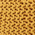 thumbnail image 2 of REDEARTH Foot Stool -Handmade Cable Knitted Wooden 4 Legs Footrest for Living Room, Bedroom, Nursery, kidsroom, Patio, Gym 100% Cotton (16"x14"x14", Mustard), 2 of 9