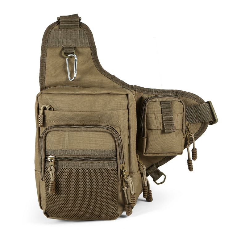 SeaKnight SK003 Multifunctional Lure Bag Shoulder Messenger Bag Fishing Gear  Waist Bag(Dark Khaki)