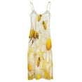 thumbnail image 5 of Happy Cute Bees Design Sleeveless Dress Woman Fashion Long Dresses Women's Summer Suit Dress 2025, 5 of 7