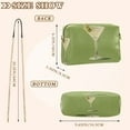 thumbnail image 4 of FORMRS Women Crossbody Purse with Chain Strap Vegan Leather Shoulder Handbag, Martini with Olive, 4 of 7
