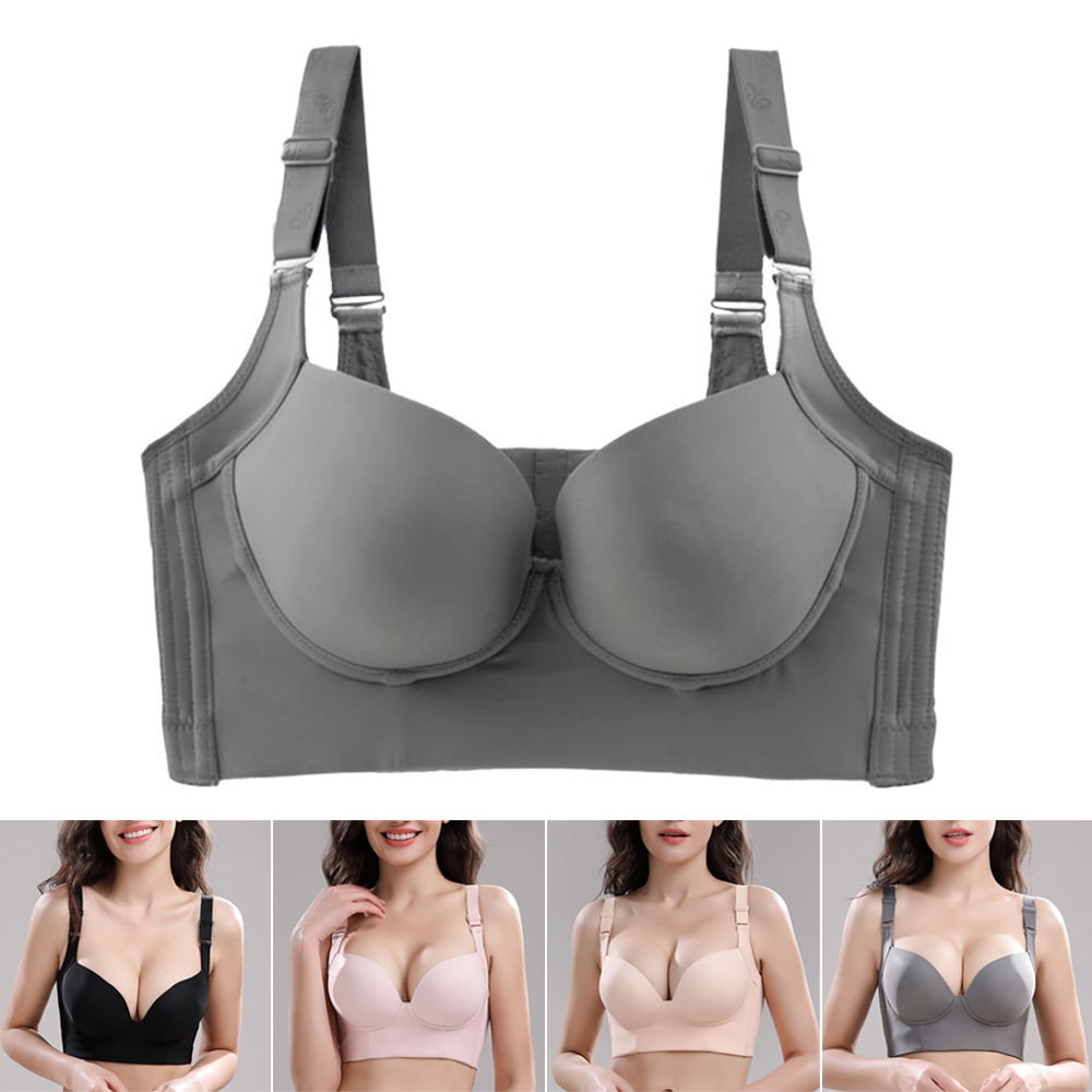 Smooth Wire-Free Bra Comfortable Padded Lift Push Up for Women