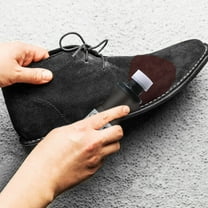 Yoloke 100ml Leather Shoe Color Repair and Maintenance Solution - Suede and Velvet Shoe Cleaning, Nourishing, and Renovating Agent with Black Matte Finish - Includes Sponge Brush