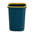 thumbnail image 3 of Bote de Basura con Tapa Abierta, Canasta de Basura Grande Rectangular para Residuos, Contenedor de Basura de Reciclaje para Cocina, Sala de , azul Macarena Papelera casera, 3 of 8