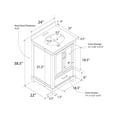thumbnail image 4 of DHP Sunnybrooke 24 Inch Bathroom Vanity, Green, 4 of 8