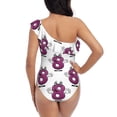 thumbnail image 5 of Honeii Cute Number 8 for women's one-piece swimsuit featuring a chic one-shoulder design experience elegance and style in the water-Large, 5 of 6