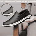 thumbnail image 5 of Cyiecw men's leather shoes comfortable casual shoes winter warm non-slip cotton shoes fashion sports shoes, 5 of 7
