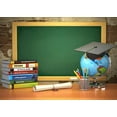 thumbnail image 1 of Back to School Backdrops Online Teaching Photography Backdrop 5x3ft Online Course Decor Banner Blackboard Books Map Student Party Children Portrait Photo Background Studio Props Booth, 1 of 6