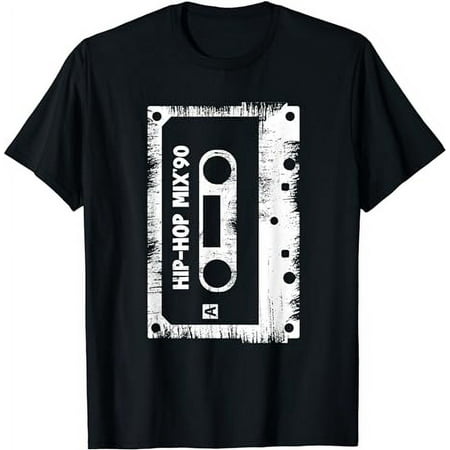 Hip Hop Rap Mixtape Cassette DJ Retro 90s Vintage Cassette T-Shirt