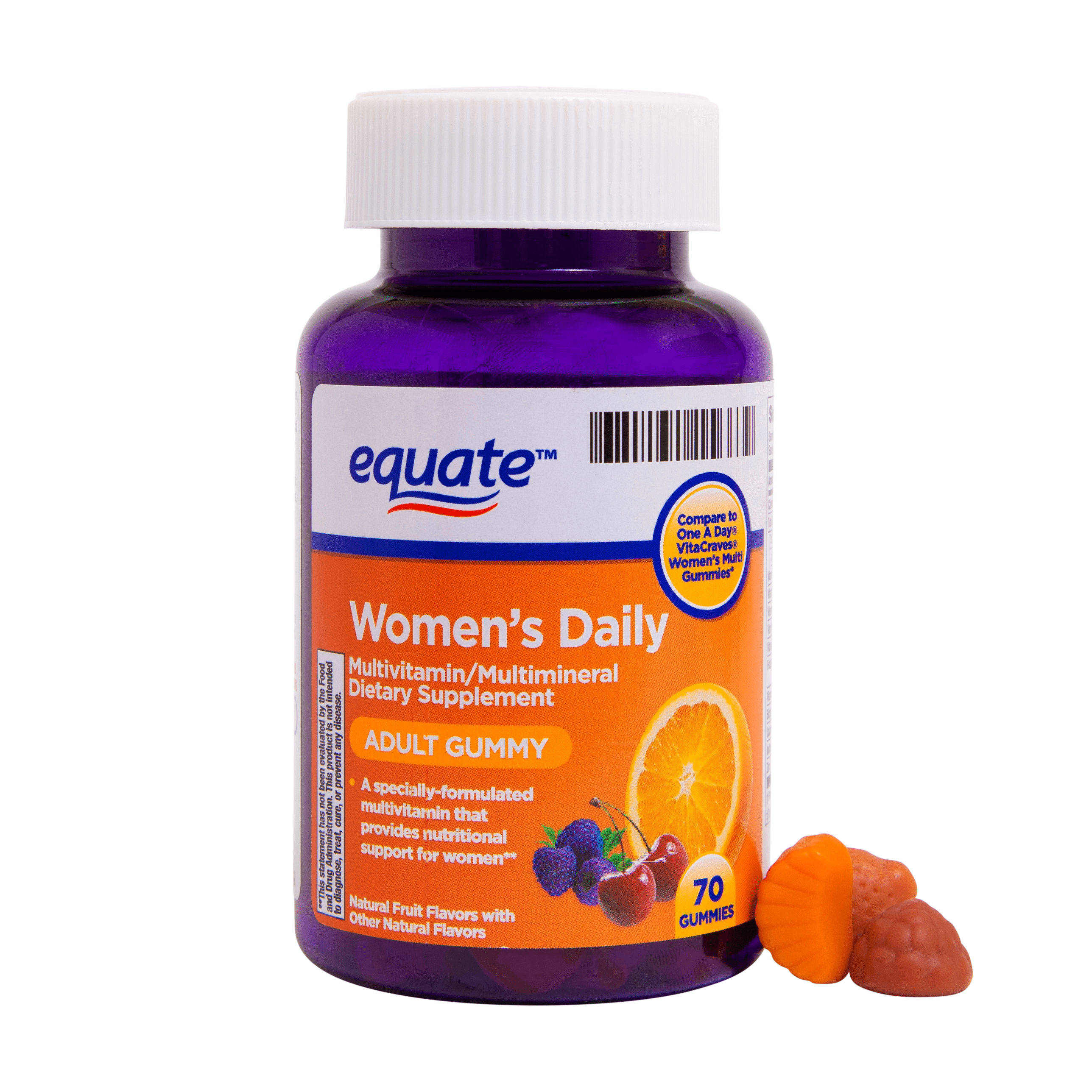 Equate Once Daily Women's Multivitamin Gummies, 70 Ct