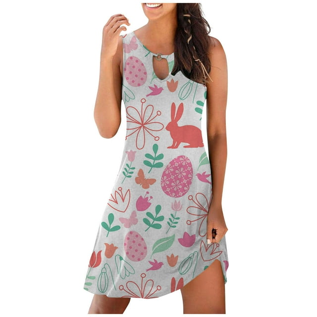 LOVZFMLL Robes Femmes Mode Femmes Solide Été Sans Manches Col en V Décontracté Découpé Mini Fermeture Éclair Patchwork Poche Combinaison