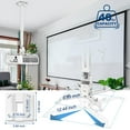 thumbnail image 5 of Projector Mount, White Projector Ceiling Mount Bracket Fits Flat or Sloped Ceiling Height Adjustable with Extendable Length, 5 of 6