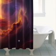 thumbnail image 4 of Colorful Starry Sky and Universe Modern Waterproof Shower Curtain Set with 12 Hooks, Washable Decorative Bathroom Shower Curtain, 4 of 6