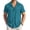 Lake Blue, variant on COOFANDY Men's Summer Linen Shirts Short Sleeve Button Down Shirts for Men Fashion Beach Casual Shirt