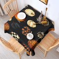 thumbnail image 2 of Halloween Patterned Pumpkins (2) Square Tablecloth,Waterproof Square Table Cover,Wipeable Spillproof Washable Table Cover for Home Kitchen Party Decor 42"X42"(107x107cm), 2 of 6
