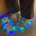 thumbnail image 4 of Light Up Slippers for Women Men, 2026 New Colorful Sandals, Fun Motion Sensor Slides for Indoor Use(Blue,8), 4 of 6