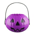 thumbnail image 3 of Halloween Candy Bucket Trick or Treat Pail Spacious Classic Pumpkin Design for Children Boys Girls Party Favors, 3 of 9